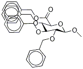METHYL 2,3,4-TRI-O-BENZYL-§-D-GLUCURONIC ACID, BENZYL ESTER 结构式