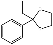 2-ethyl-2-phenyl-1,3-dioxolane 结构式