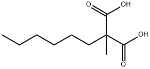 Hexylmethylmalonic acid 结构式