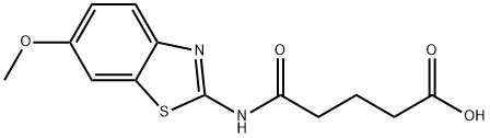4-(6-METHOXY-BENZOTHIAZOL-2-YLCARBAMOYL)-BUTYRIC ACID 结构式