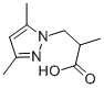 3-(3,5-二甲基-吡唑-1-基)-2-甲基-丙酸 结构式