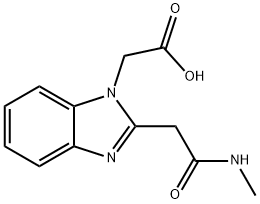 (2-METHYLCARBAMOYLMETHYL-BENZOIMIDAZOL-1-YL)-ACETIC ACID 结构式