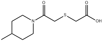 [2-(4-甲基-哌啶-1-基)-2-氧-乙磺酰基]-乙酸 结构式