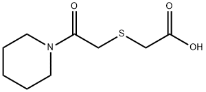 (2-氧代-2-哌啶-1-基-乙基硫基)-乙酸 结构式