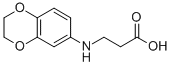 3-(2,3-DIHYDRO-BENZO[1,4]DIOXIN-6-YLAMINO)-PROPIONIC ACID 结构式