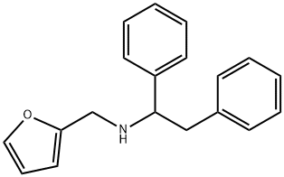 (1,2-DIPHENYL-ETHYL)-FURAN-2-YLMETHYL-AMINE 结构式