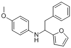 (1-FURAN-2-YL-2-PHENYL-ETHYL)-(4-METHOXY-PHENYL)-AMINE 结构式