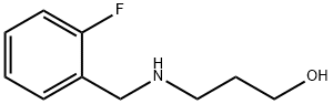 3-(2-氟苄胺基)-1-丙醇 结构式