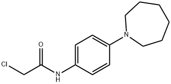 N-[4-(氮杂环庚烷-1-基)苯基]-2-氯乙酰胺 结构式