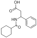 3-(CYCLOHEXANECARBONYL-AMINO)-3-PHENYL-PROPIONIC ACID 结构式