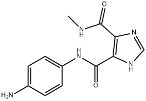N4-(4-氨基苯基)-N5-甲基-1H-咪唑-4,5-二甲酰胺 结构式