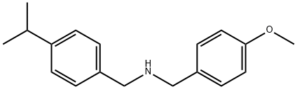 N-(4-异丙基苄基)-1-(4-甲氧基苯基)甲胺 结构式