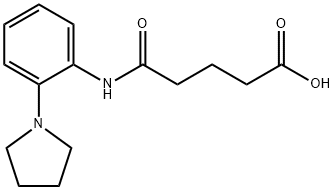 5-氧代-5-((2-(吡咯烷-1-基)苯基)氨基)戊酸 结构式