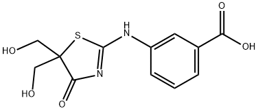 3-(5,5-BIS-HYDROXYMETHYL-4-OXO-4,5-DIHYDRO-THIAZOL-2-YLAMINO)-BENZOIC ACID 结构式