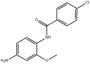 N-(4-AMINO-2-METHOXY-PHENYL)-4-CHLORO-BENZAMIDE 结构式