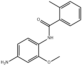 N-(4-氨基-2-甲氧苯基)-2-甲基苯甲酰胺 结构式