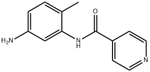 N-(5-氨基-2-甲基苯基)吡啶-4-甲酰胺 结构式