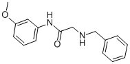 2-BENZYLAMINO-N-(3-METHOXY-PHENYL)-ACETAMIDE 结构式