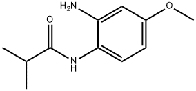 N-(2-氨基-4-甲氧基苯基)-2-甲基丙酰胺 结构式