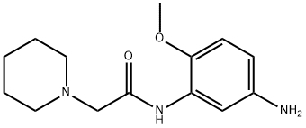 N-(5-氨基-2-甲氧基苯基)-2-(哌啶-1-基)乙酰胺 结构式