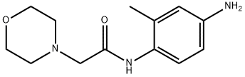 N-(4-氨基-2-甲基苯基)-2-吗啉乙酰胺 结构式