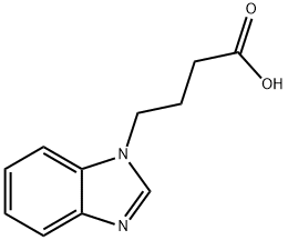 4 -(1H-苯并咪唑-1 - 基)丁酸 结构式