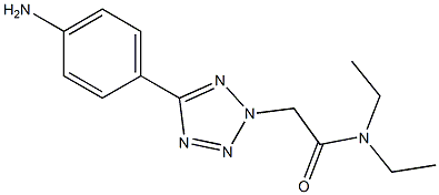 2-[5-(4-AMINO-PHENYL)-TETRAZOL-2-YL]-N , N-DIETHYL-ACETAMIDE 结构式