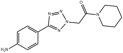 2-[5-(4-AMINO-PHENYL)-TETRAZOL-2-YL]-1-PIPERIDIN-1-YL-ETHANONE 结构式