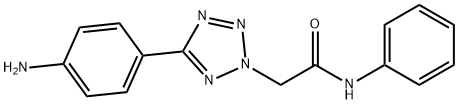 2-[5-(4-AMINO-PHENYL)-TETRAZOL-2-YL]-N-PHENYL-ACETAMIDE 结构式