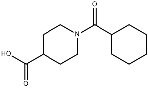 1-环己基羰基哌啶-4-羧酸 结构式