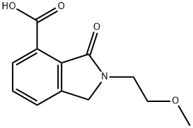 2-(2-METHOXYETHYL)-3-OXO-4-ISOINDOLINECARBOXYLIC ACID 结构式