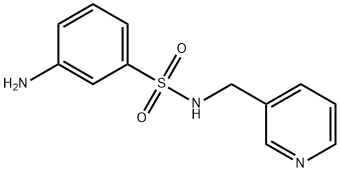 3-氨基-N-(吡啶-3-基甲基)苯磺酰胺 结构式