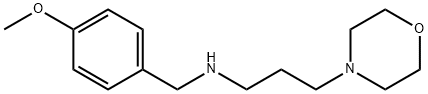 (4-METHOXY-BENZYL)-(3-MORPHOLIN-4-YL-PROPYL)-AMINE 结构式