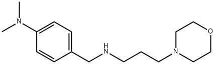 DIMETHYL-{4-[(3-MORPHOLIN-4-YL-PROPYLAMINO)-METHYL]-PHENYL}-AMINE 结构式