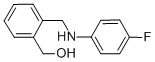 (2-[(4-FLUORO-PHENYLAMINO)-METHYL]-PHENYL)-METHANOL 结构式