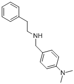 N,N-二甲基-4-((苯乙基氨基)甲基)苯胺 结构式