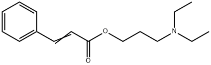 肉桂酸 3-(二乙基氨基)丙酯 结构式