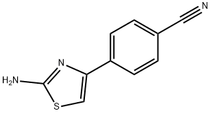 4-(2-氨基-1,3-噻唑-4-基)苯腈 结构式