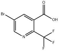 5-溴-2-(三氟甲基)烟酸 结构式