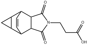 3-(1,3-DIOXOOCTAHYDRO-4,6-ETHENOCYCLOPROPA-[F]ISOINDOL-2(1H)-YL)PROPANOIC ACID 结构式