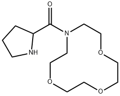 10-脯氨酰基-1,4,7-三氧杂-10-氮杂环十二烷 结构式