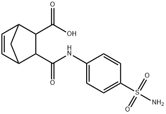 3-(4-SULFAMOYL-PHENYLCARBAMOYL)-BICYCLO[2.2.1]HEPT-5-ENE-2-CARBOXYLIC ACID 结构式