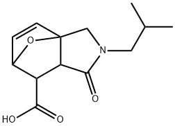 3-ISOBUTYL-4-OXO-10-OXA-3-AZA-TRICYCLO[5.2.1.0(1,5)]DEC-8-ENE-6-CARBOXYLIC ACID 结构式