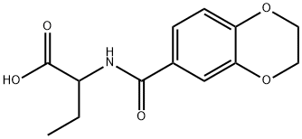 2-[(2,3-DIHYDRO-BENZO[1,4]DIOXINE-6-CARBONYL)-AMINO]-BUTYRIC ACID 结构式