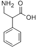 3-氨基-2-苯基丙酸 结构式