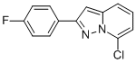 7-CHLORO-2-(4-FLUOROPHENYL)PYRAZOLO[1,5-A]PYRIDINE 结构式