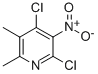 2,4-二氯-5,6-二甲基-3-硝基吡啶 结构式