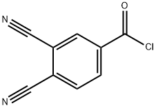 Benzoyl chloride, 3,4-dicyano- (9CI) 结构式