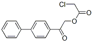 [2-oxo-2-(4-phenylphenyl)ethyl] 2-chloroacetate 结构式