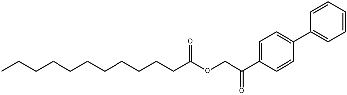 [2-oxo-2-(4-phenylphenyl)ethyl] dodecanoate 结构式